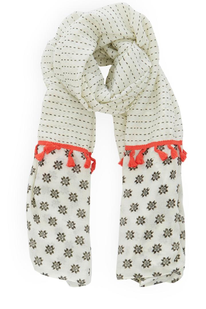 Oasis Geo Tassel Scarf