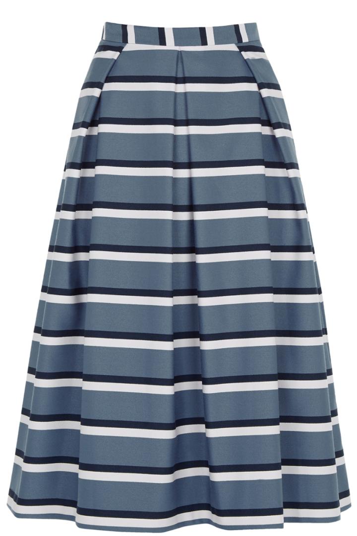 Oasis Stripe Midi Skirt