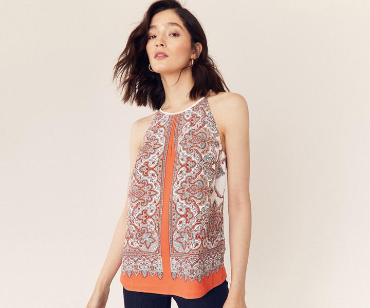 Oasis Paisley Print Top