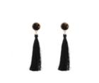 Oasis Disc Tassel Earrings