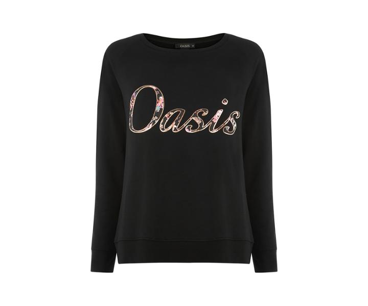 Oasis Slogan Sweat