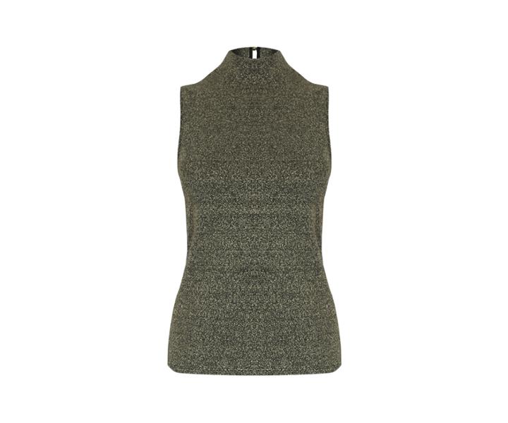 Oasis Lurex High Neck Top