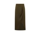 Oasis Satin Wrap Tie Side Skirt