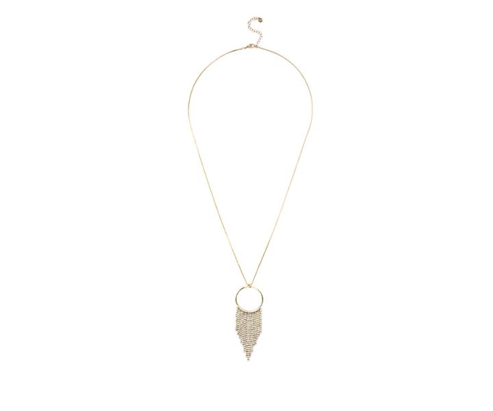 Oasis Crystal Drop Hoop Pendant