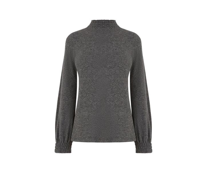 Oasis High Neck Shirred Top