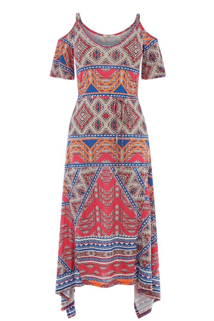 Oasis Boho Scarf Print Maxi
