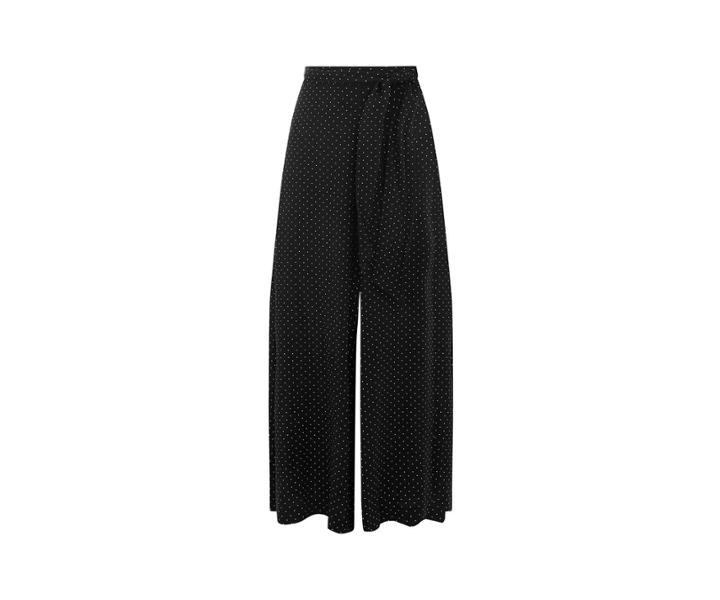 Oasis Pin Dot Wide Leg Trousers