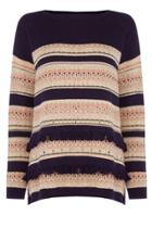 Oasis Fair Isle Stripe Jumper
