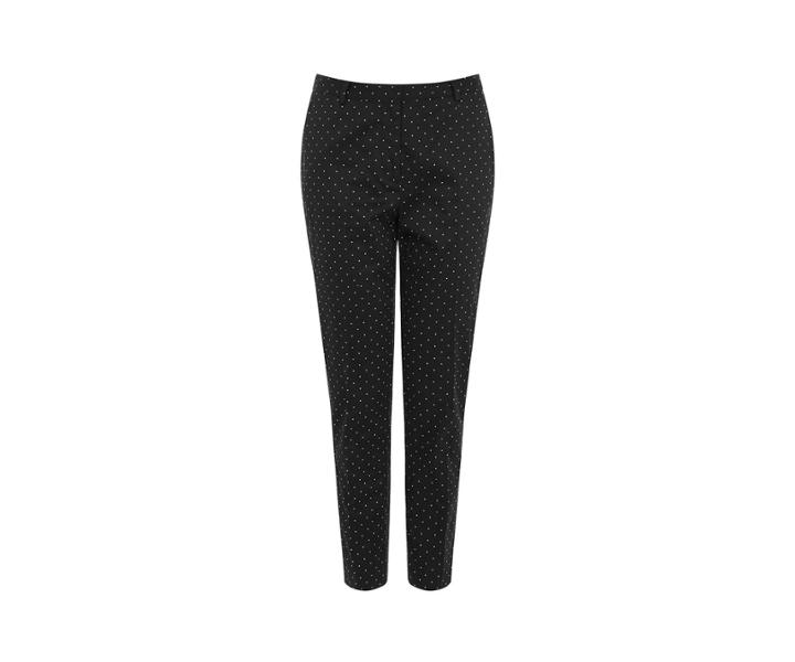 Oasis Polka Dot Slim Leg Trousers