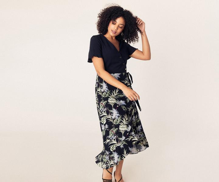 Oasis Jasmine Midi Dress