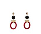 Oasis Red Ring Earrings