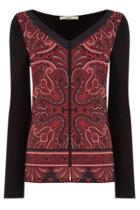 Oasis Paisley Woven Front Top