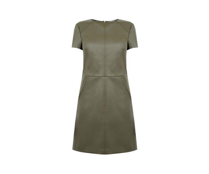 Oasis Faux Leather Shift Dress