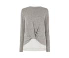 Oasis Knot Front Woven Jumper