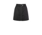Oasis Faux Leather Belted Skirt