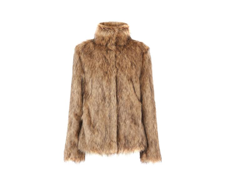 Oasis Natural Faux Fur Jacket
