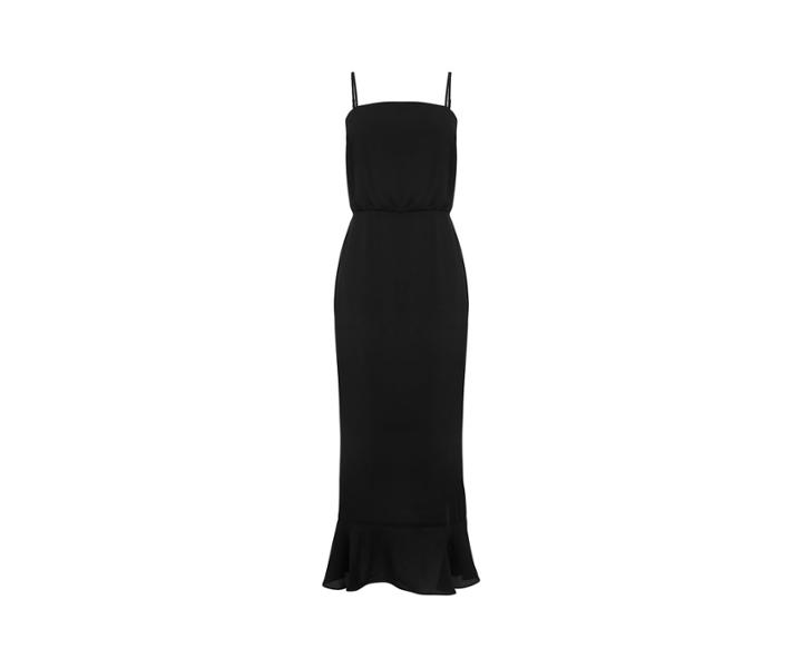 Oasis Long Peplum Midi Dress