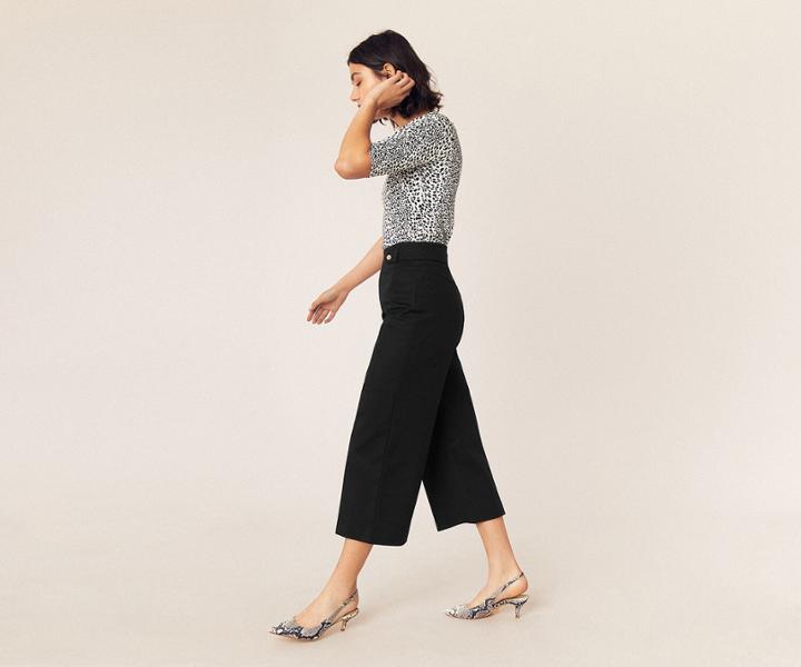 Oasis Crop Wide Leg Trousers