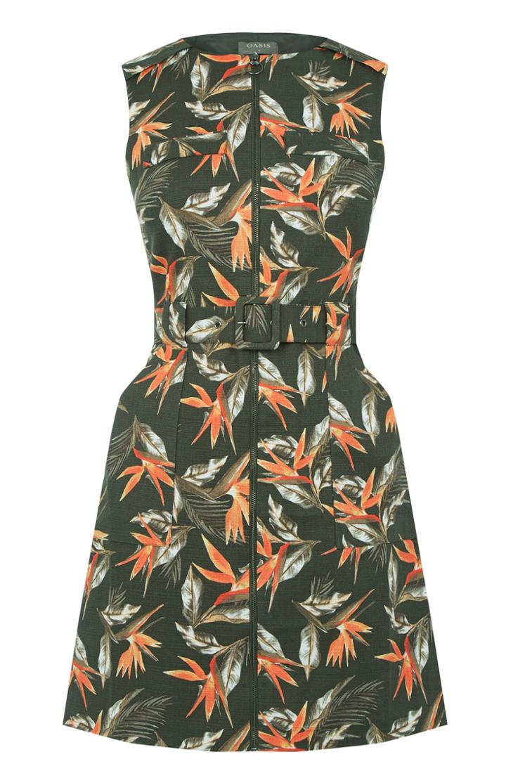 Oasis Palm Safari Dress