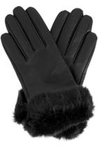 Oasis Faux Fur Trim Leather Glove