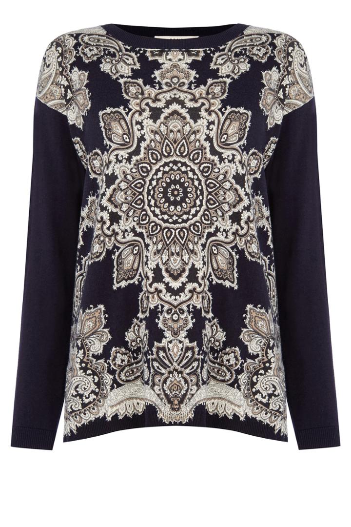 Oasis Scarf Patched Jumper