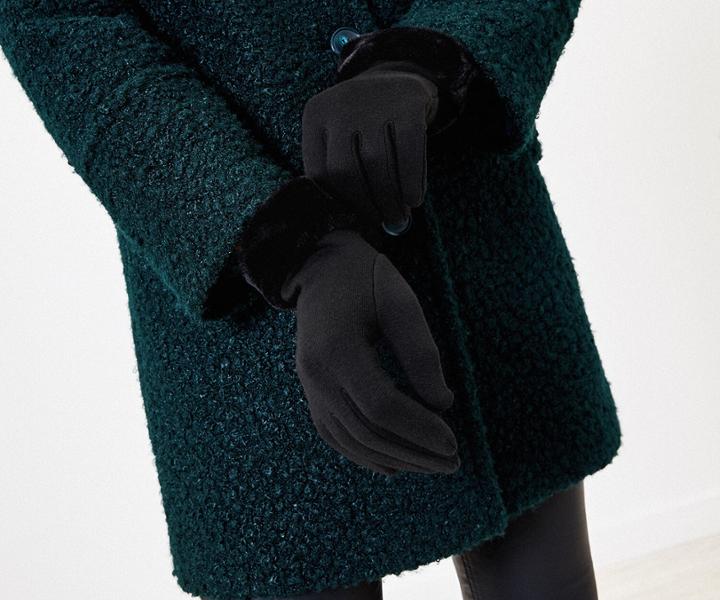 Oasis Faux Fur Trim Gloves