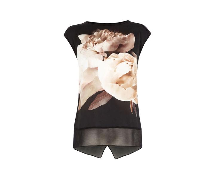 Oasis Digital Peony Top