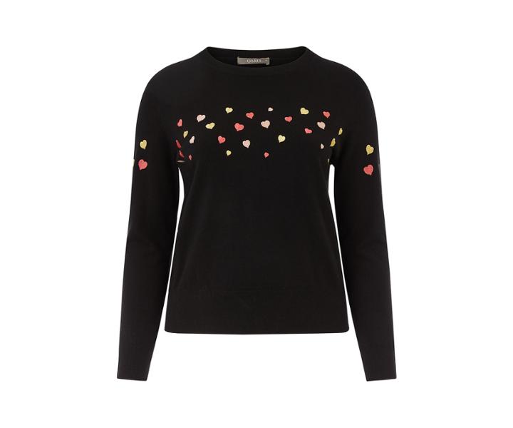 Oasis Curve Kourtney Heart Jumper