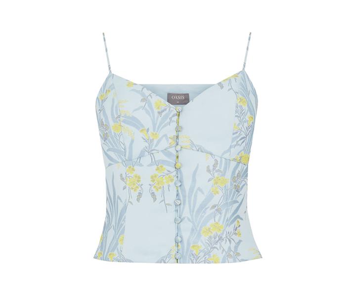 Oasis Jacquard Corset Top