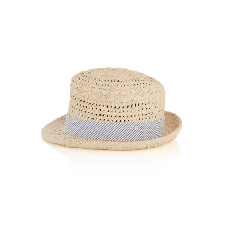 Oasis Ticking Stripe Bow Trilby