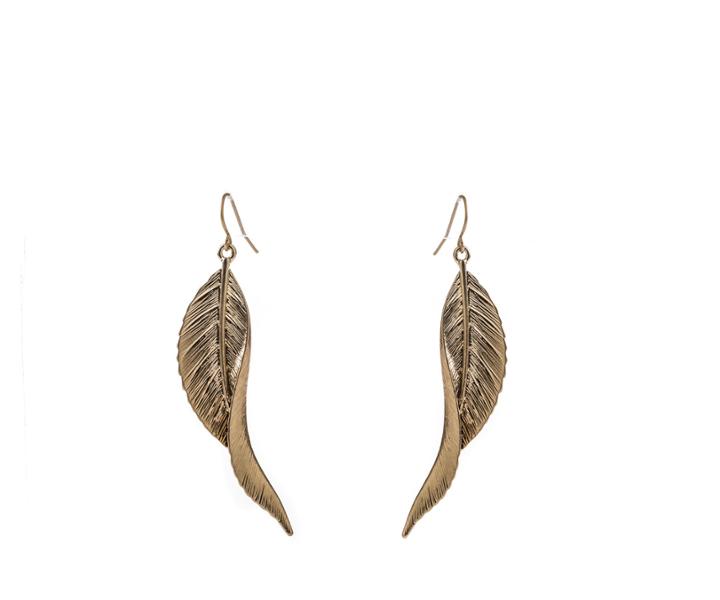 Oasis Twisted Leaf Drop Earrings