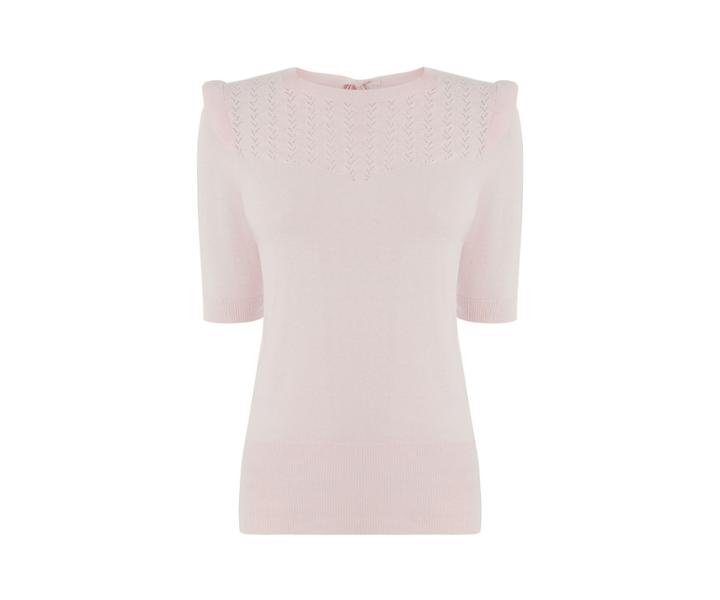 Oasis Pointelle Frill Jumper
