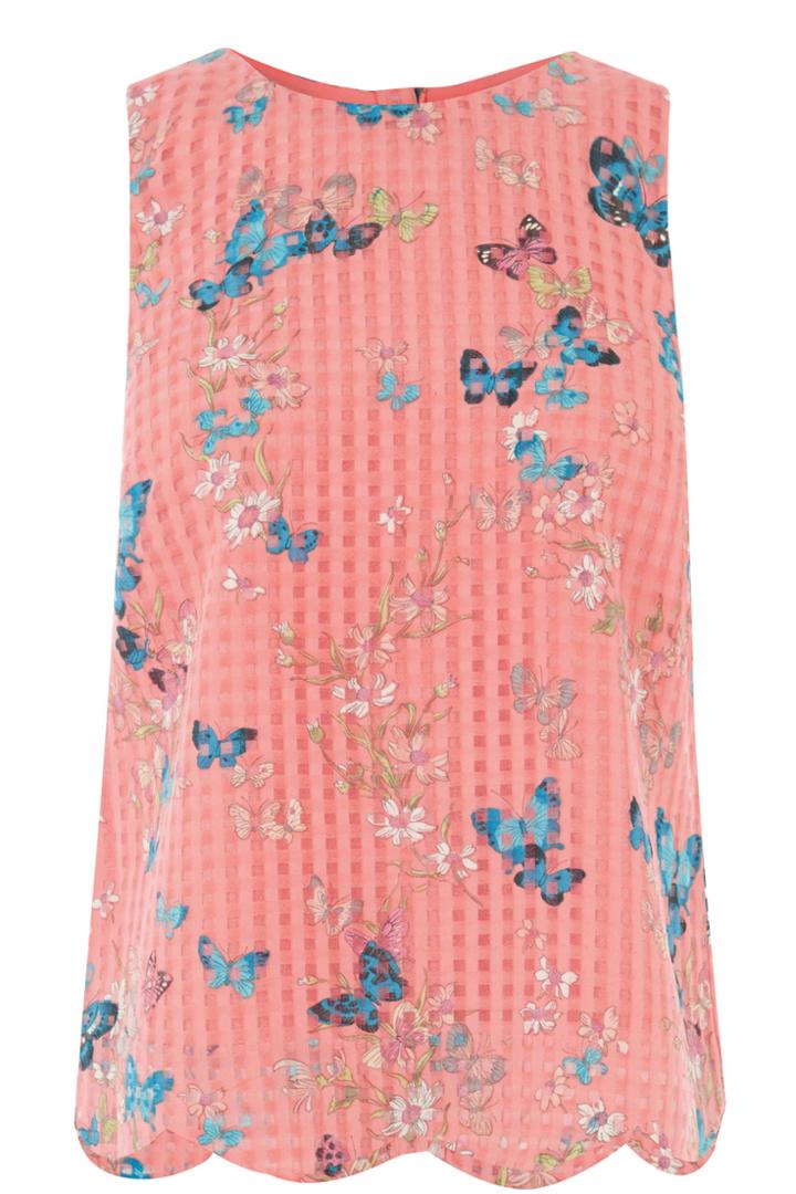 Oasis Butterfly Scallop Shell Top