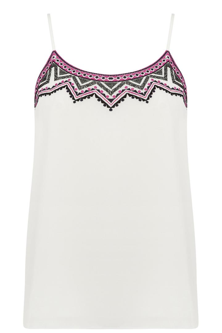 Oasis Zig Zag Embroidered Cami