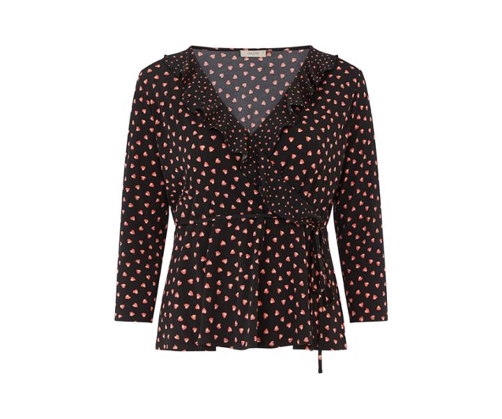Oasis Curve Heart Wrap Top