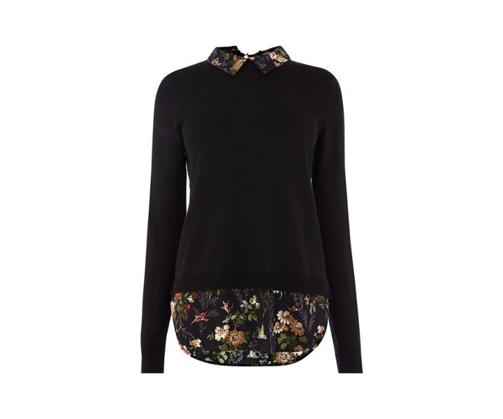 Oasis Rossetti Shirt Tails Jumper