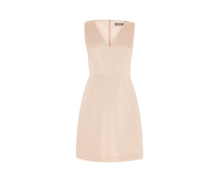 Oasis Summer Metallic V Neck Skater