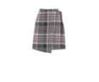 Oasis Check Wrap Skirt