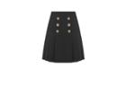 Oasis Button Kilt Skirt
