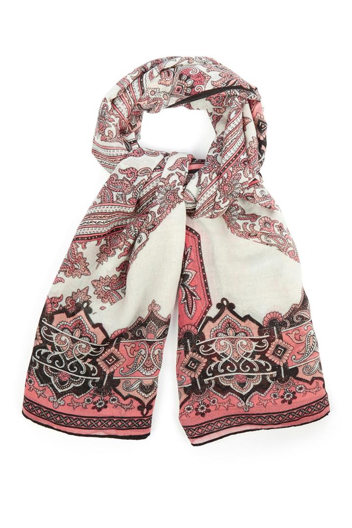 Oasis Woodblock Artisan Scarf