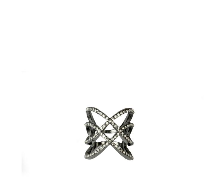 Oasis Sparkle Lattice Ring
