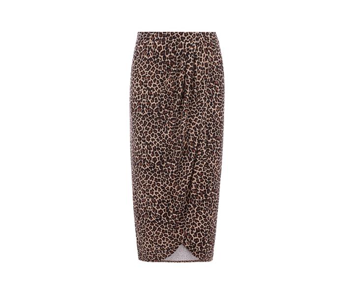Oasis Animal Drape Skirt
