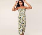 Oasis Lemon Bandeau Dress