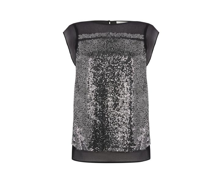 Oasis Sequin Chiffon Tee