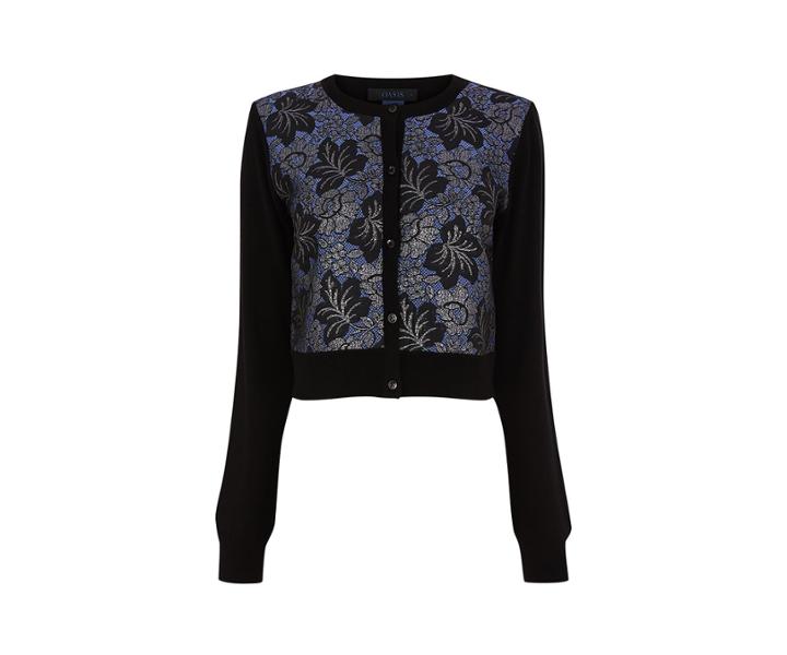 Oasis Ntu Lace Jacquard Front Cardi