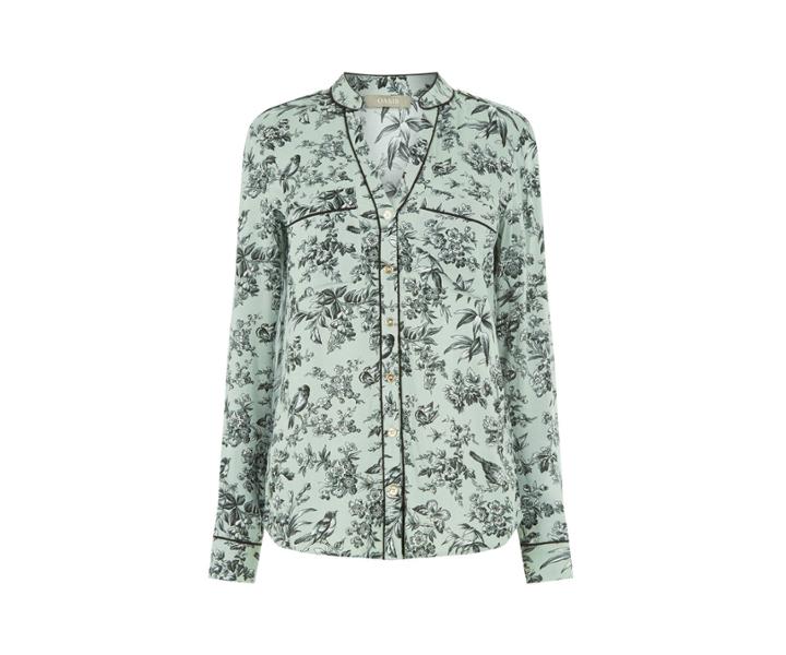 Oasis Rosie Bird Piped Shirt