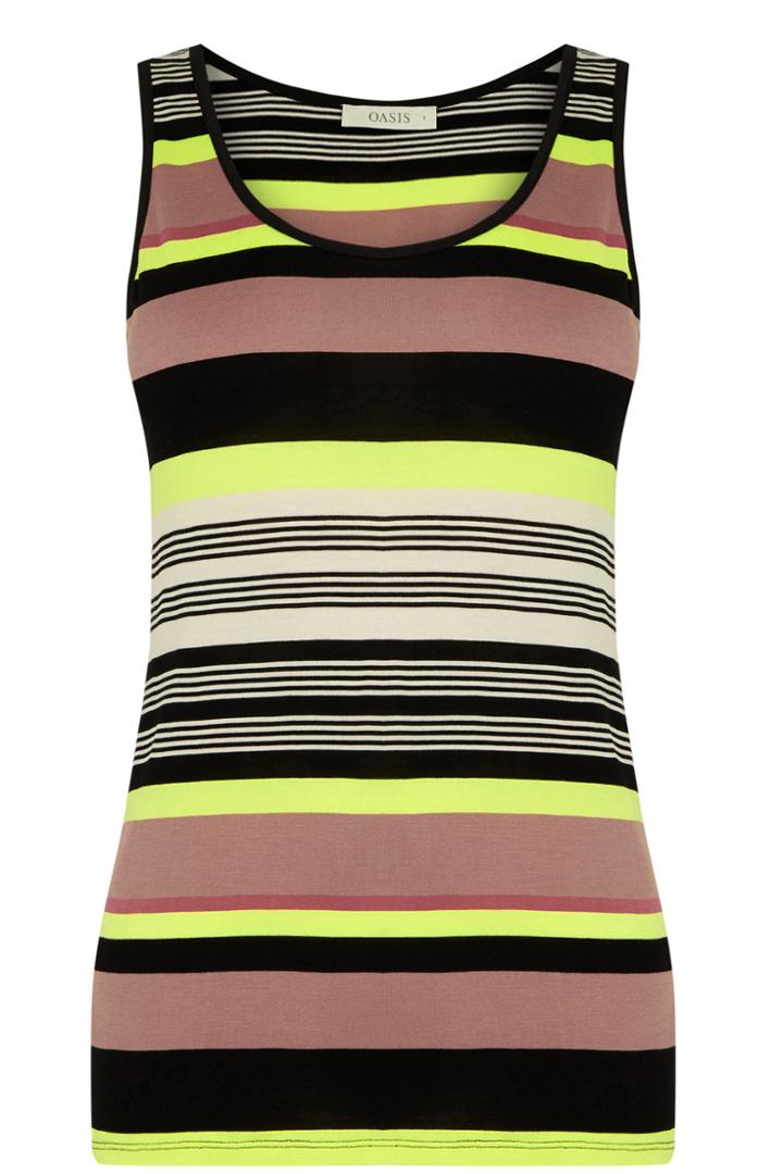 Oasis Saffron Stripe Vest
