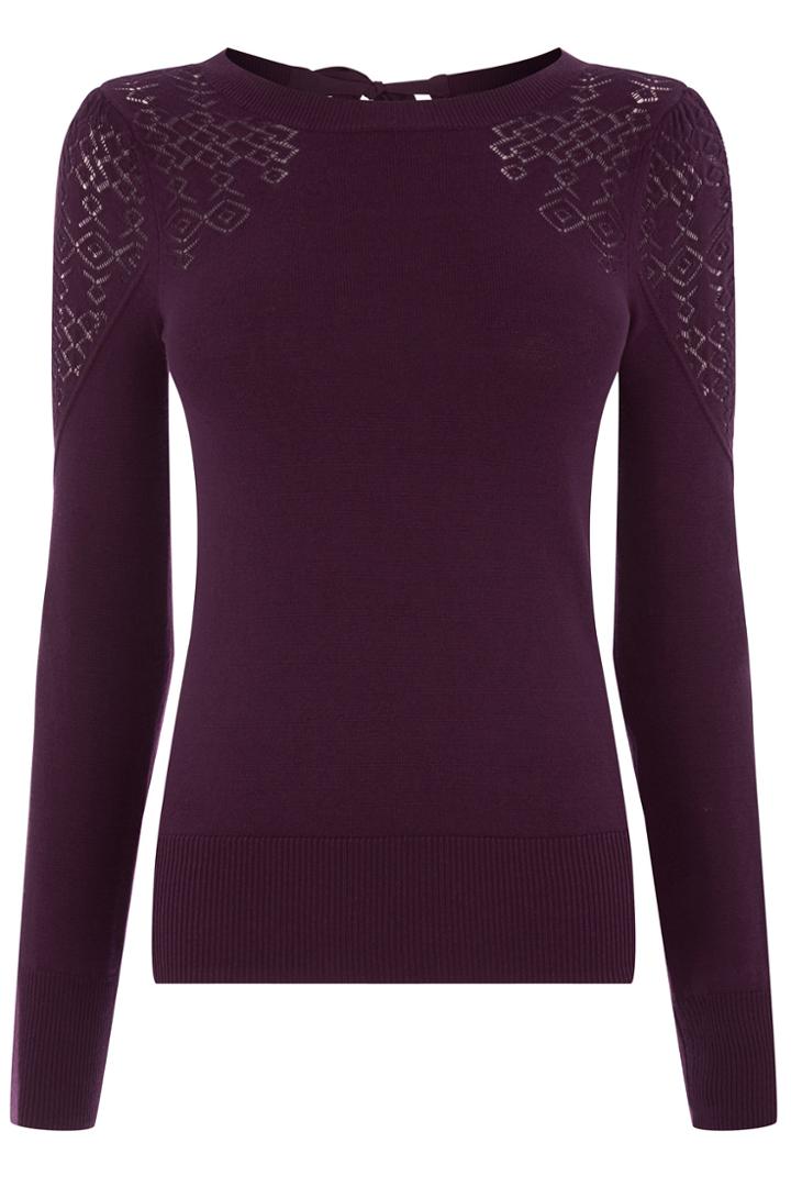 Oasis Victoriana Pointelle Top