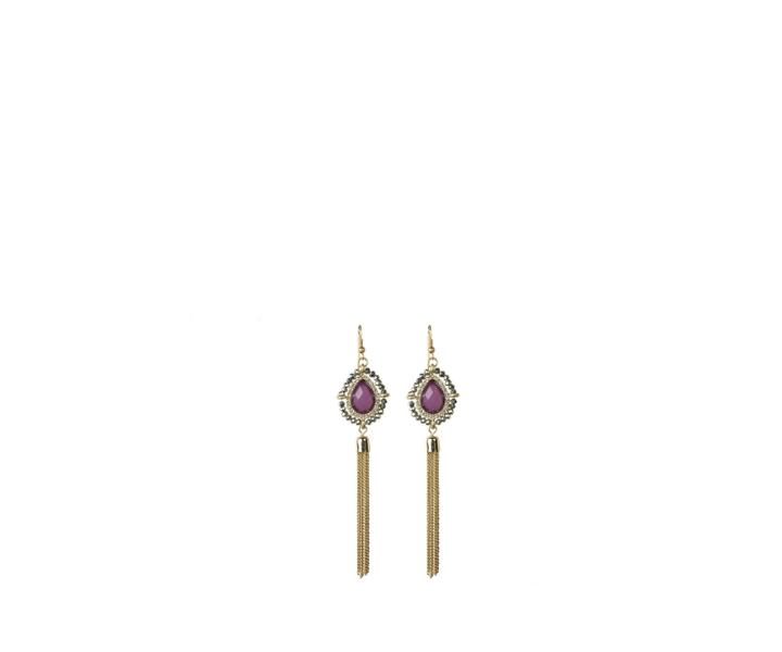 Oasis Teardrop Tassel Earring