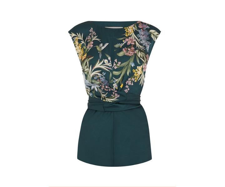 Oasis Floral Top With Tie Waist